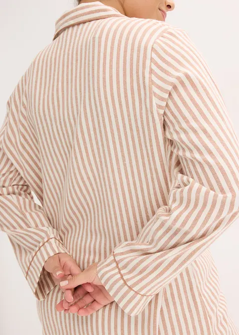 Pigiama in flanella con sacchetto, bonprix