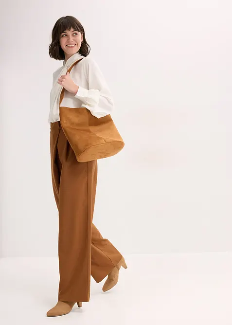 Blusa in satin fluente, bonprix