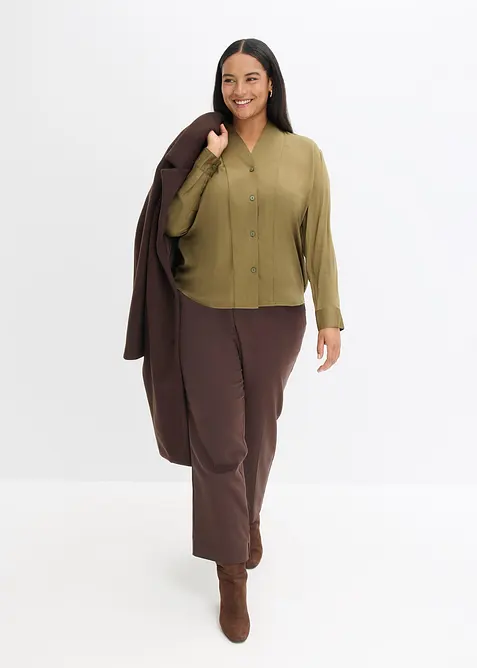 Camicia in satin fluente, bonprix