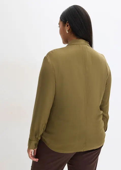 Camicia in satin fluente, bonprix