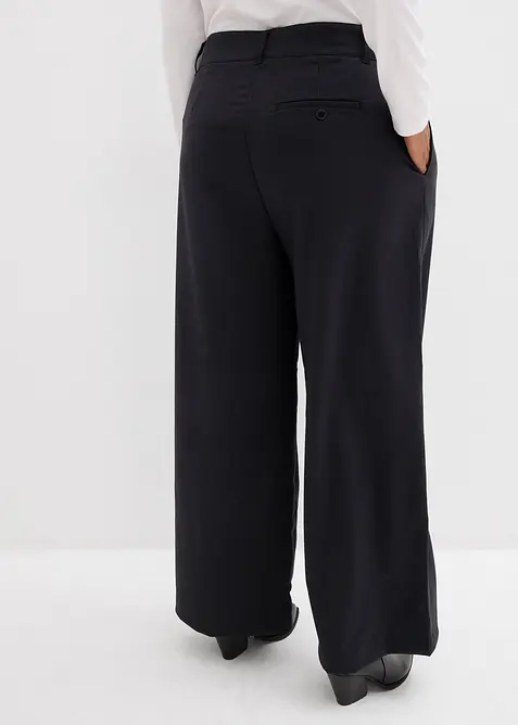 Pantaloni larghi in misto viscosa fluente, bonprix