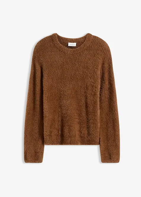 Maglione effetto peluche, bonprix