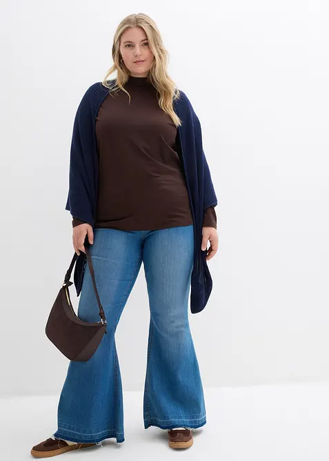 Maglia a maniche lunghe aderente, bonprix