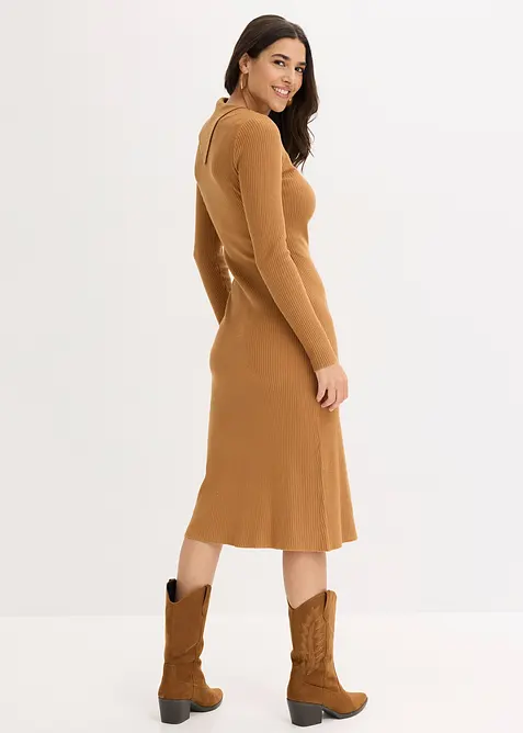 Abito in maglia in misto viscosa fluente, bonprix