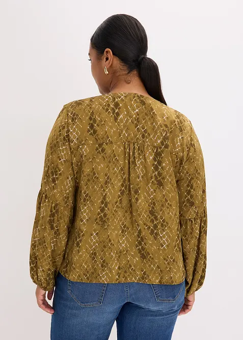 Blusa in satin fluente, bonprix