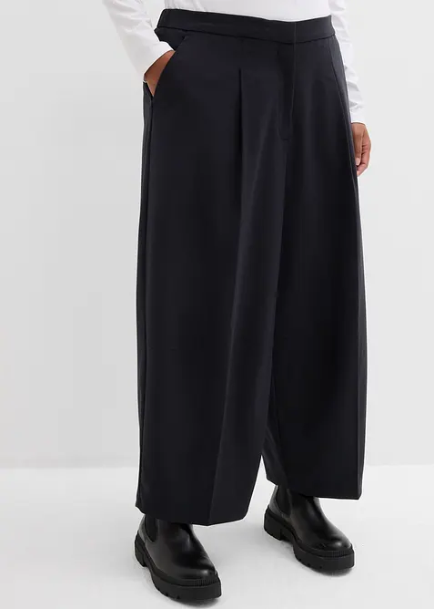 Pantaloni barrel in misto viscosa, bonprix