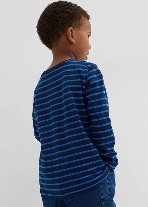 Maglia a maniche lunghe con cotone biologico (pacco da 3), bonprix