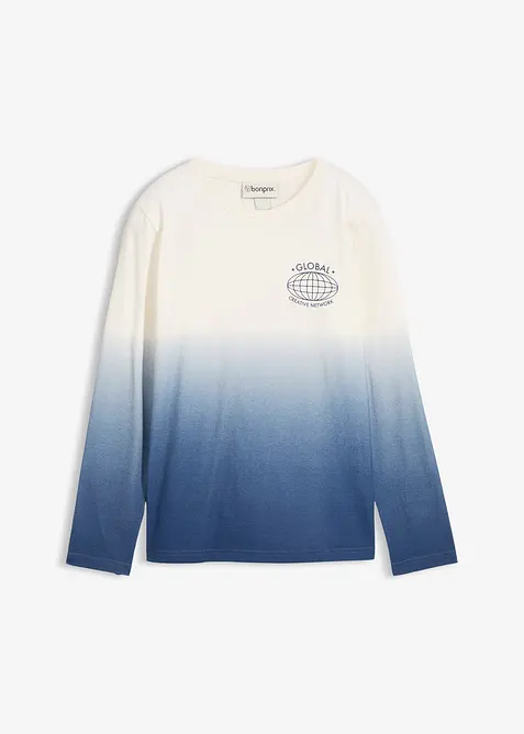 Maglia a maniche lunghe in puro cotone biologico, bonprix