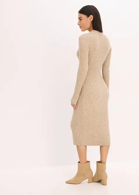 Abito in maglia misto lana, bonprix