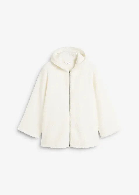 Giacca in pile teddy con spacchi laterali, bonprix