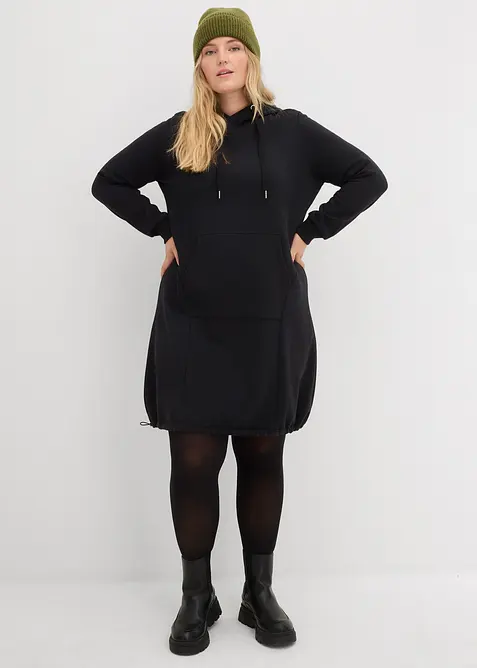 Abito in felpa di misto cotone, bonprix