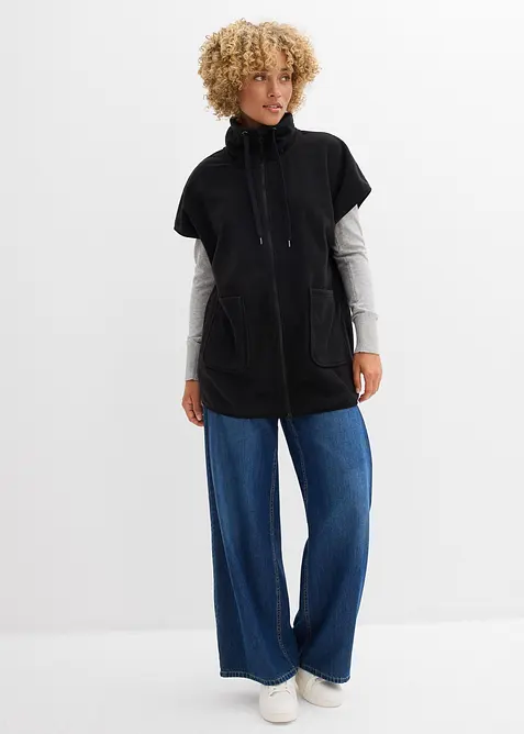 Gilet in pile di poliestere riciclato, bonprix