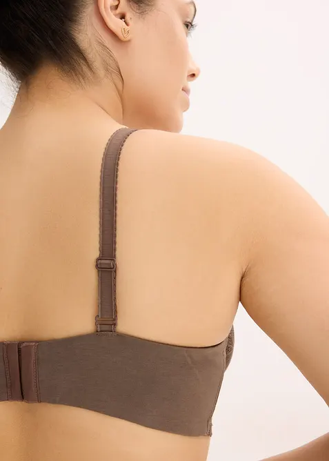 Reggiseno con ferretto in pizzo bicolore, bonprix