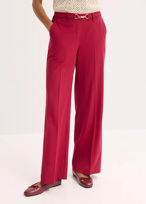 Pantaloni larghi con cintura decorativa, bonprix
