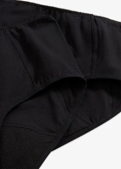 Culotte mestruale a vita alta ad assorbenza media (pacco da 2), bonprix