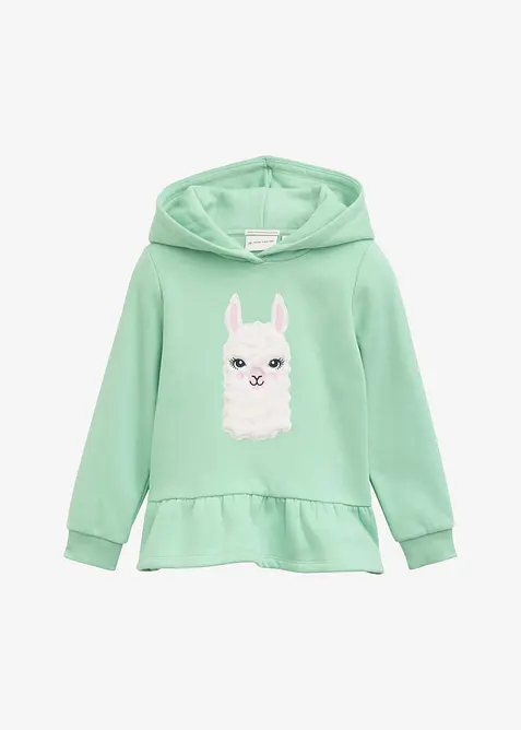 Felpa Tom Tailor con cappuccio e volant, Tom Tailor