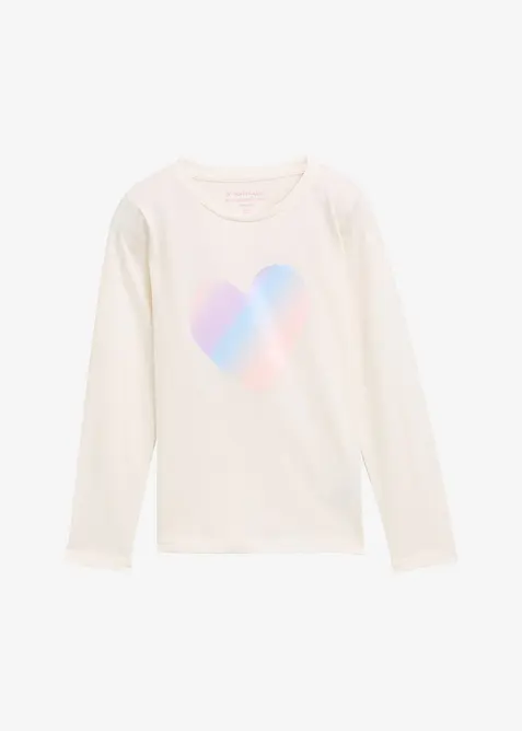 Maglia a maniche lunghe Tom Tailor in puro cotone, Tom Tailor