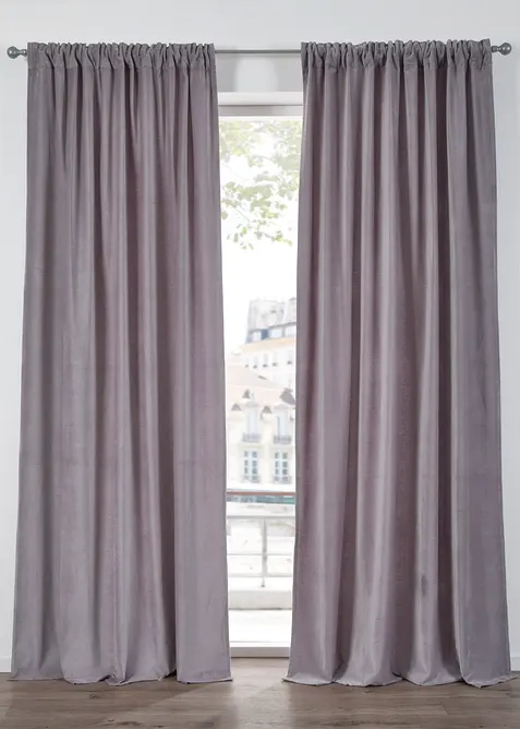 Tenda in velluto di cotone biologico (pacco da 1), bonprix