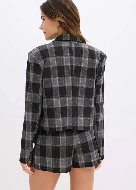 Blazer corto con bottone gioiello, bonprix