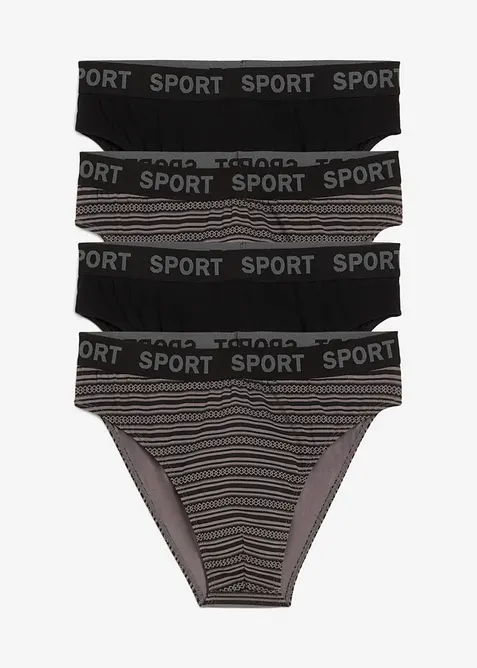 Slip con cotone morbido (pacco da 4), bonprix