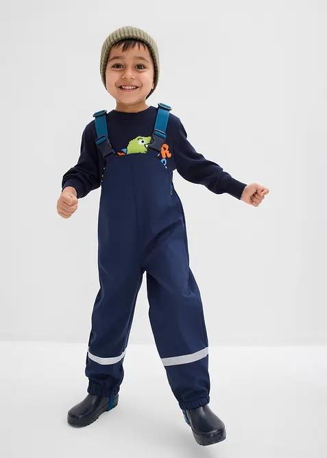 Salopette antipioggia termica in softshell idrorepellente, bonprix