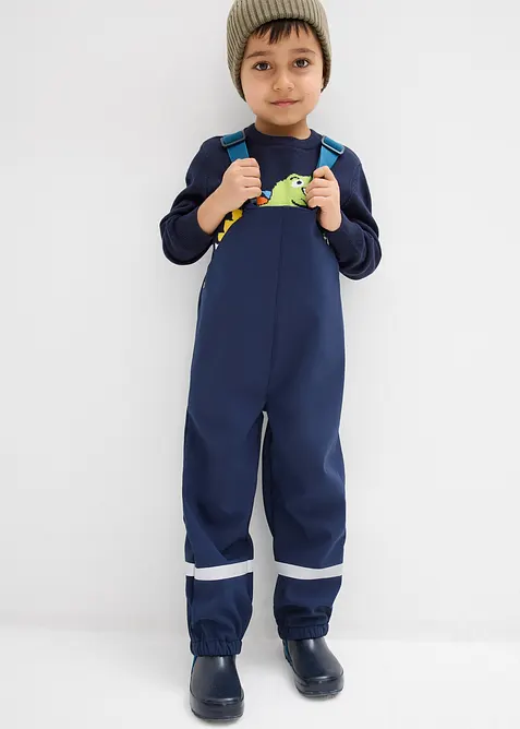 Salopette antipioggia termica in softshell idrorepellente, bonprix