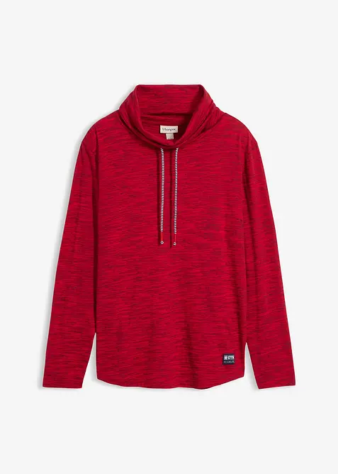 Maglia a maniche lunghe con collo a ciambella, bonprix