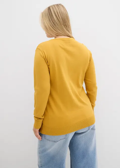 Cardigan in filato fine, bonprix