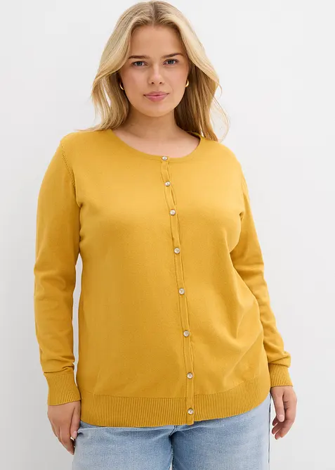 Cardigan in filato fine, bonprix