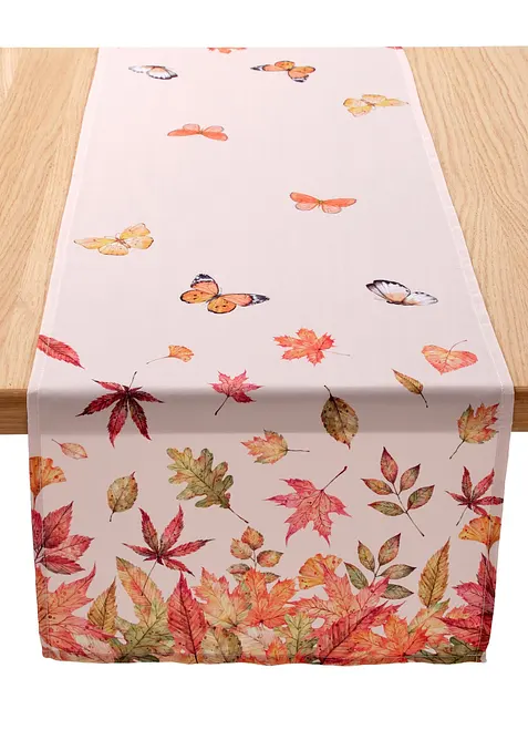 Runner da tavola con stampa autunnale, bonprix