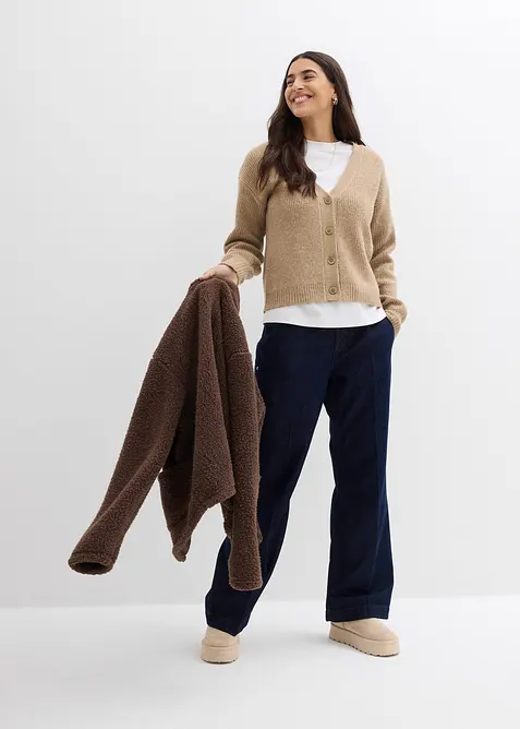 Cardigan a coste, bonprix