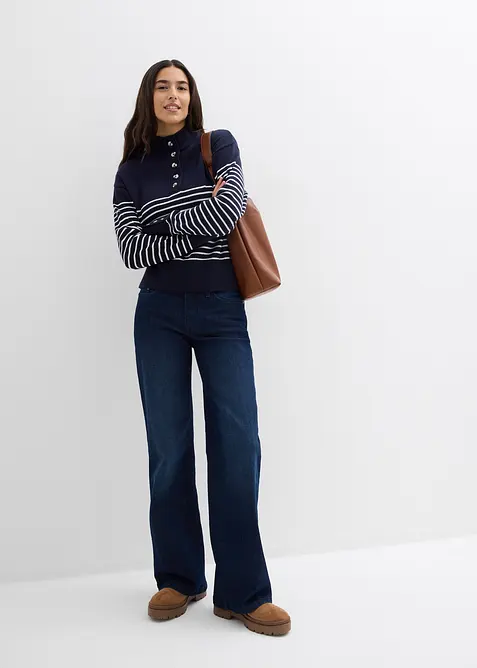 Maglione con bottoni, bonprix