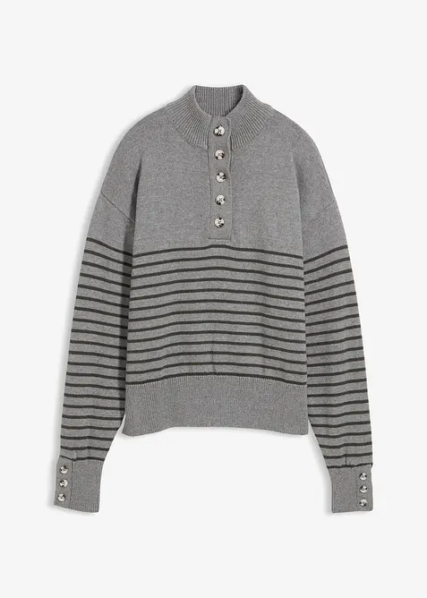 Maglione con bottoni, bonprix