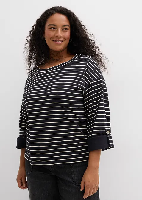 Felpa oversize in puro cotone, bonprix