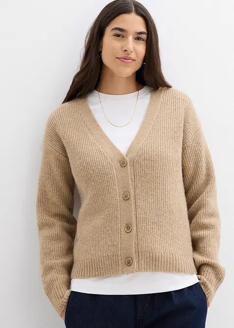 Cardigan a coste, bonprix