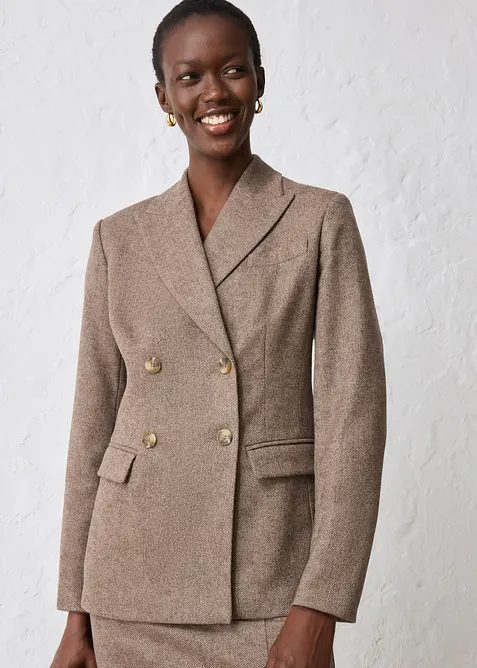 Blazer in morbido misto lana, bonprix