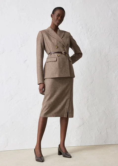 Blazer in morbido misto lana, bonprix