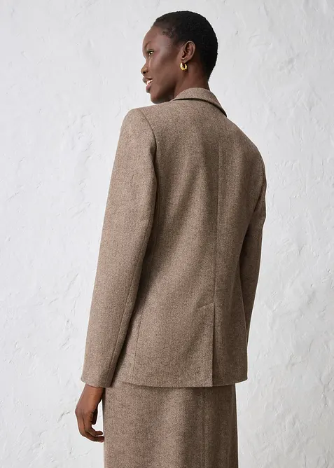 Blazer in morbido misto lana, bonprix