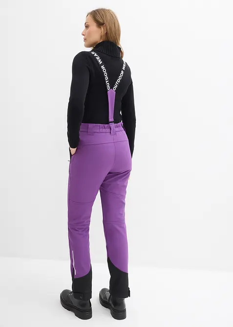 Pantaloni tecnici idrorepellenti in softshell elasticizzato, bonprix