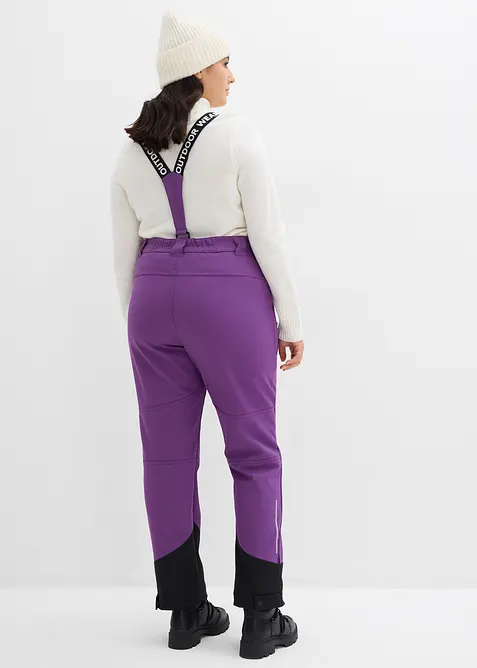 Pantaloni tecnici idrorepellenti in softshell elasticizzato, bonprix