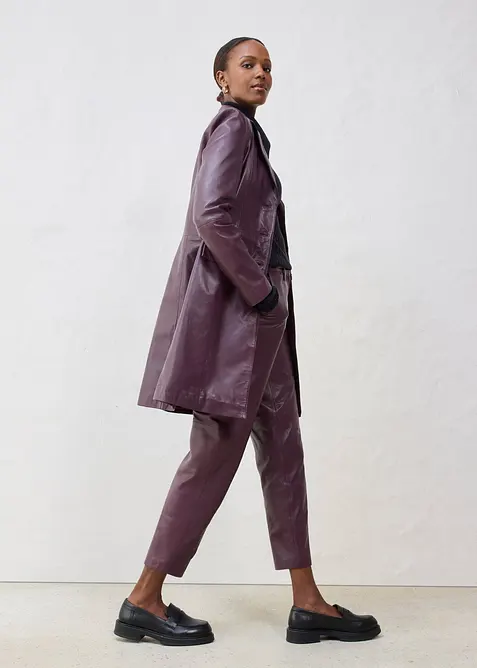 Cappotto corto in nappa d'agnello, bonprix