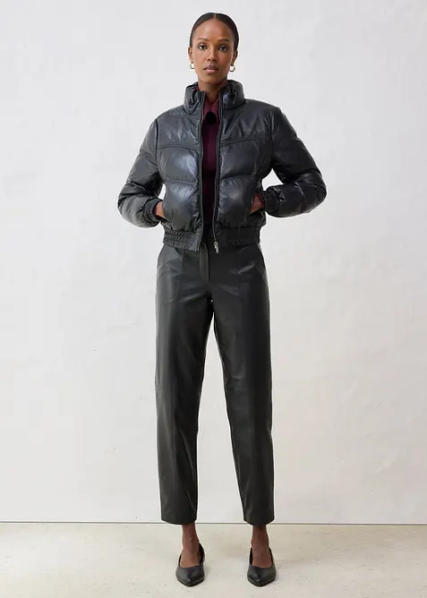 Giacca trapuntata in nappa d'agnello, bonprix