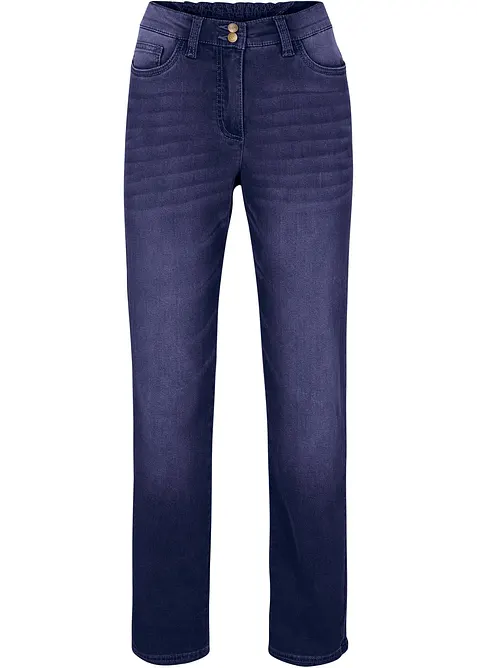 Jeans termici a gamba dritta con girovita comodo, vita media, bonprix