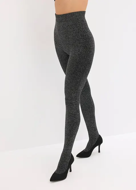 Collant termici in pile con filato glitterato, bonprix