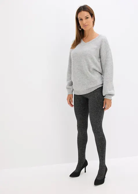 Collant termici in pile con filato glitterato, bonprix