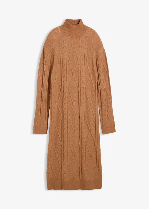 Abito in maglia a trecce, bonprix