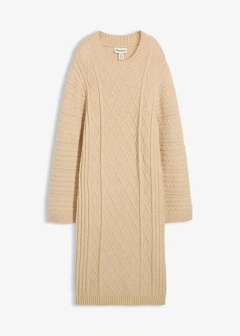 Abito midi in maglia, bonprix