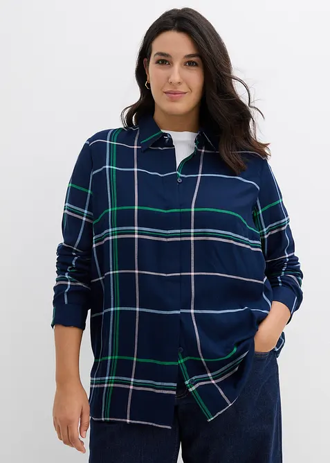 Camicia lunga in viscosa fluente, bonprix