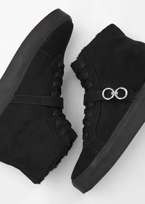 Scarponcini stringati foderati, bonprix