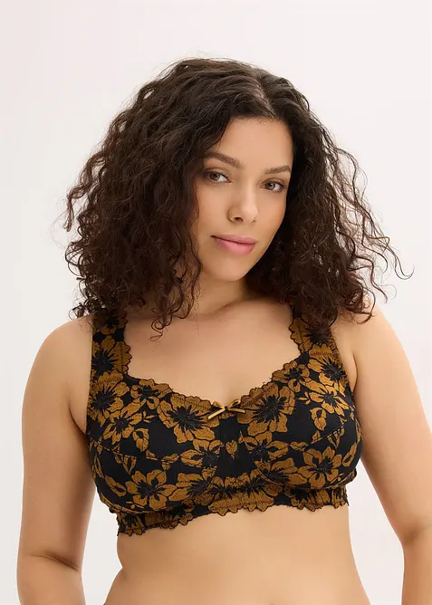 Reggiseno contenitivo senza ferretto con spalline imbottite, bonprix